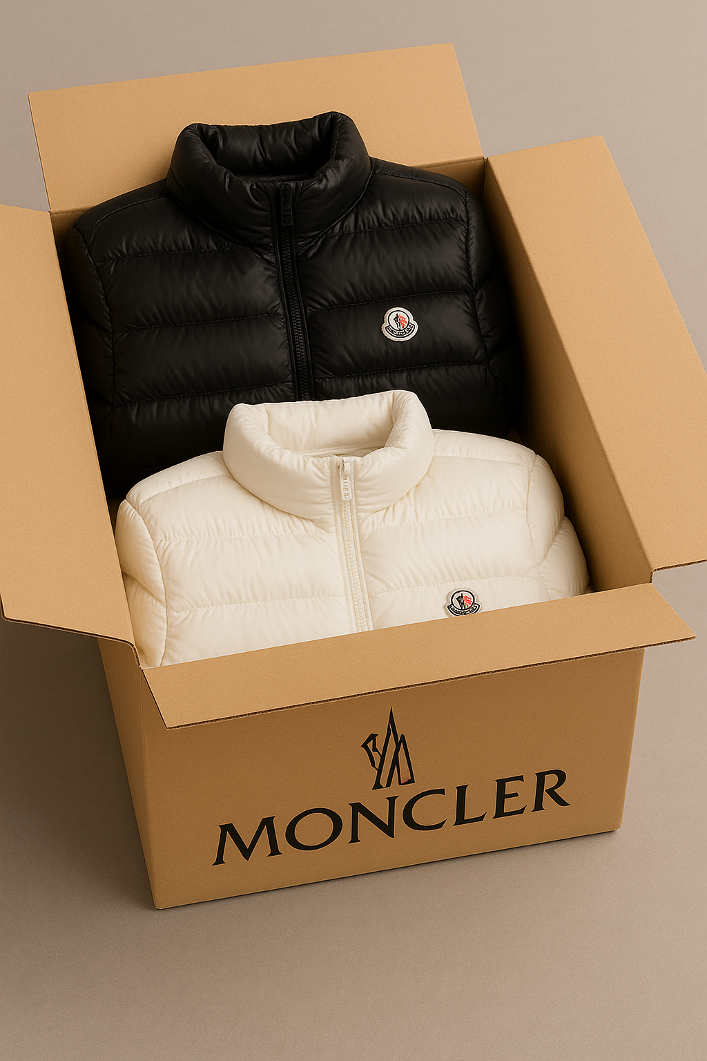 Moncler puffer jackets Box